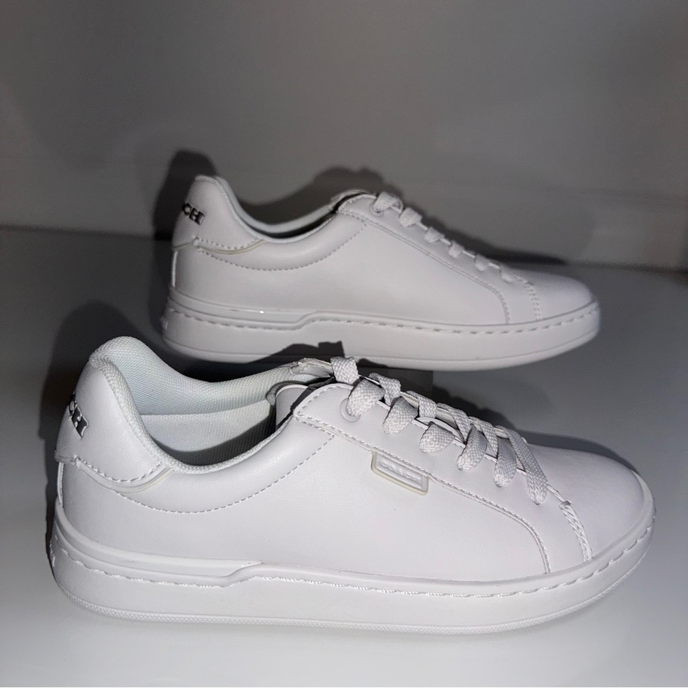 Coach Lowline‎ Leather Sneakers White Women’s Size 5B - Picture 10 of 16